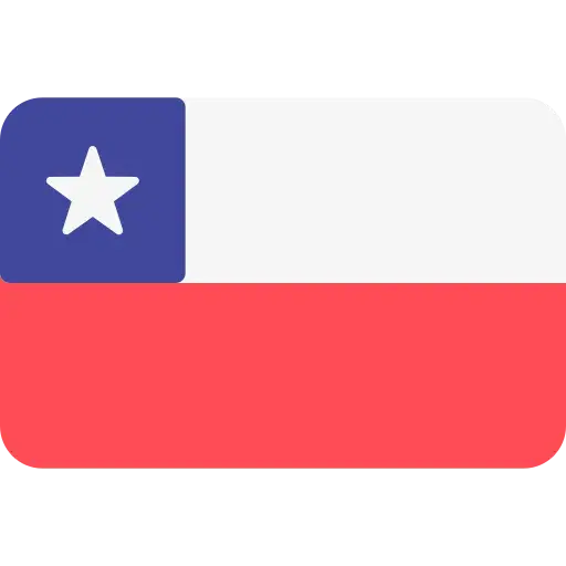 Bandera oficial de Chile para la configuración regional de Óptima Systems.