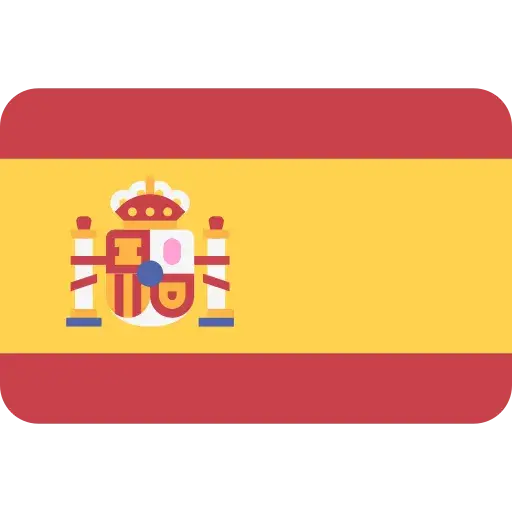 Bandera oficial de España en formato rectangular como muestra de operación global